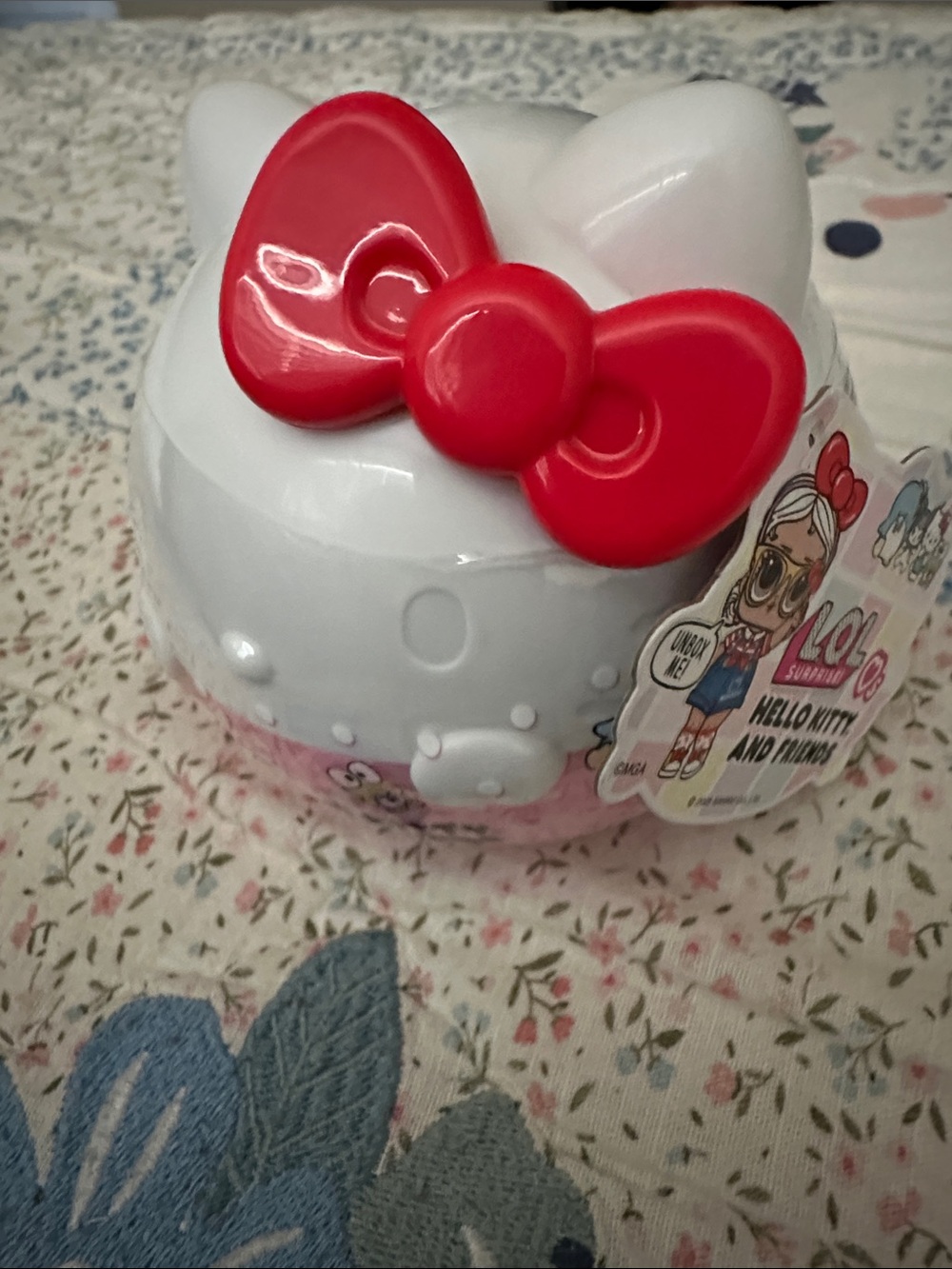 Hello Kitty White Figure with Bright Red Bow Collectible